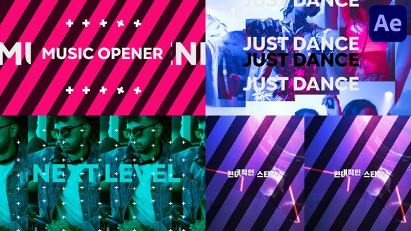 Videohive Music Opener for After Effects Openers template preview