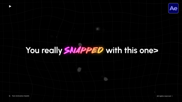 Videohive Text Animation Stylish  AE Titles template preview