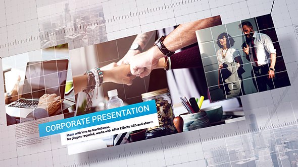 Videohive Corporate Presentation 21440234 Video Displays template preview