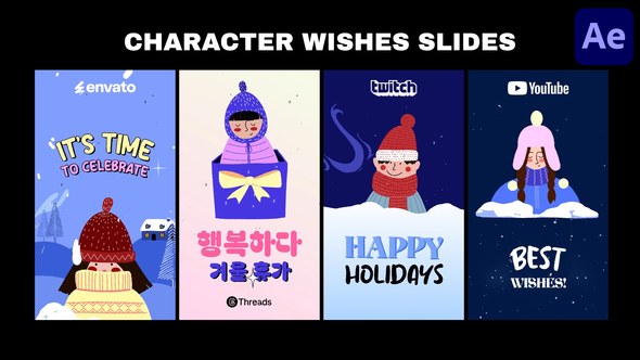 Videohive Characters Wishes Kids Stories | After Effects Openers template preview