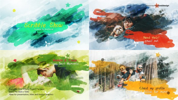 Videohive Scribble Show Title Openers template preview