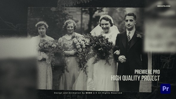 History Slideshow Premiere Pro template preview