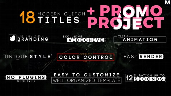 Titles Promo Video Displays template preview