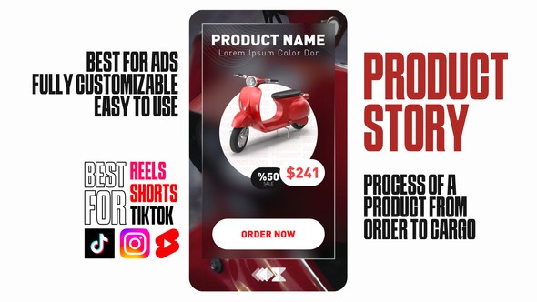 Videohive Product Promo - From Order to Cargo Product Promo template preview