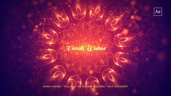 Videohive Diwali Wishes 22799197 Titles template preview
