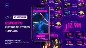 Videohive eSport Instagram Stories 44596908 Broadcast-packages template preview