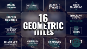 Videohive Geometric Titles 59848522 Titles template preview
