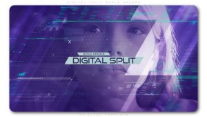 Videohive Digital Split Media Opener Openers template preview