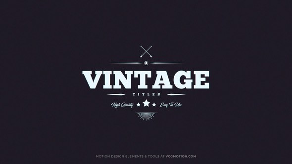 Videohive Titles - Vintage II Titles template preview