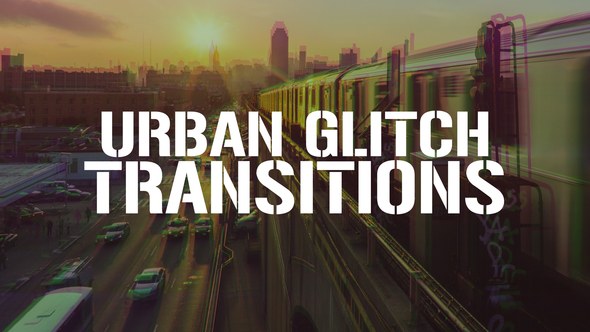 Videohive Urban Glitch Transitions | After Effects Elements template preview