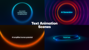 Videohive Text Animation Scenes Titles template preview