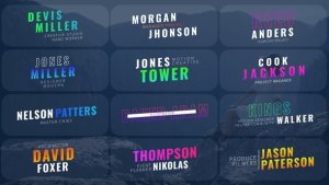Videohive Lower Thirds Colorful Titles template preview