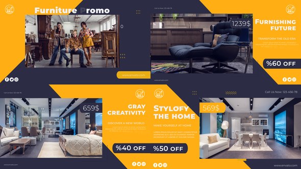 Videohive Furniture Promo Architecture Intro Product Promo template preview