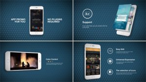 App Promo Video Displays template preview