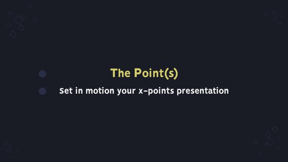 Videohive The Point(s) Titles template preview