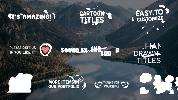 Videohive Cartoon 2D Titles | After Effects Titles template preview