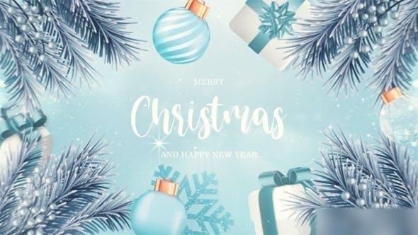 Videohive Merry Christmas Intro And Happy New Year Opener Openers template preview