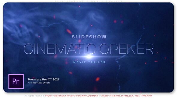 Epic Cinematic Movie Trailer Premiere Pro template preview