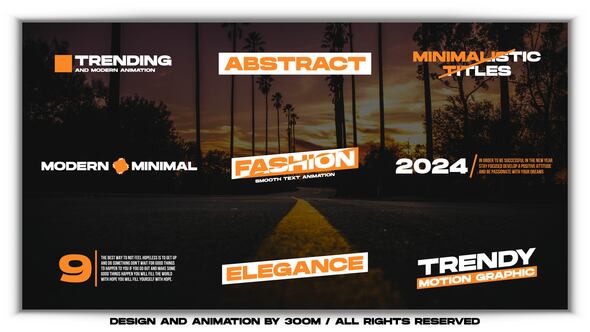 Videohive Minimal Titles 5.0 | After Effects 49638528 Titles template preview