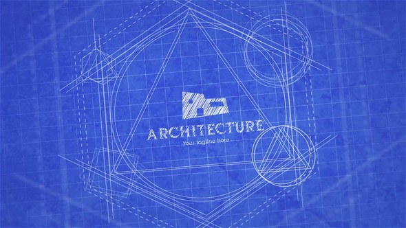 Videohive Blueprint Logo Reveal Logo Stings template preview