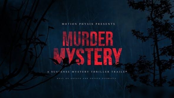 Videohive Murder Mystery Suspense Trailer Openers template preview