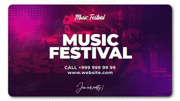 Videohive Music Festival Promo 24305730 Openers template preview