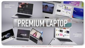 Videohive Premium Laptop Mockup Collection - Website Presentation Product Promo template preview