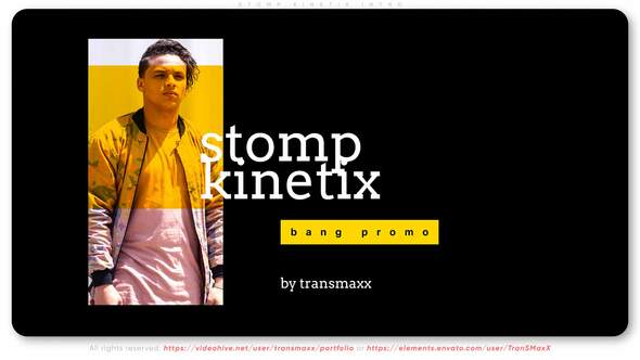 Videohive Stomp Kinetix Intro Titles template preview