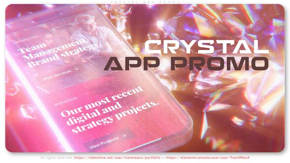 Videohive Crystal App Promo Product Promo template preview