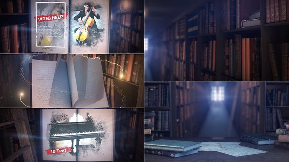 Videohive Book Slideshow Video Displays template preview