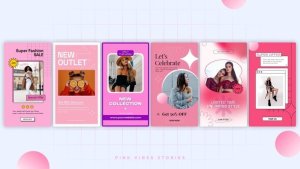 Videohive Pink Vibes Stories Broadcast-packages template preview