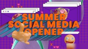Videohive Summer Social Media Intro Openers template preview