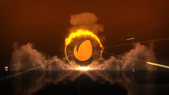 Videohive Lasers Smoke Logo Stings template preview