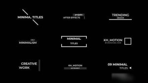 Videohive Minimal Titles 3.0 | After Effects 49227487 Titles template preview