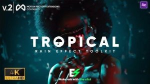 Videohive Tropical Rain Effect Toolkit Openers template preview