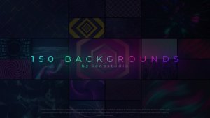 Videohive 150 Loop Backgrounds Elements template preview