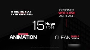Videohive Huge Tiles Titles template preview