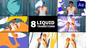 Videohive Liquid Transitions | After Effects 52922910 Elements template preview