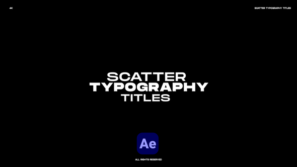 Videohive Scatter Typography Titles Titles template preview