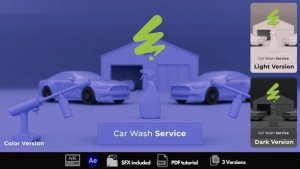 Videohive Car Wash Service Openers template preview