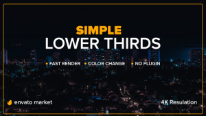 Videohive Ultra Minimal Lower Thirds Titles template preview