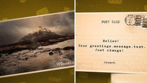 Videohive Post Card Opener Openers template preview