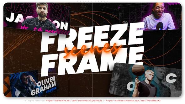 Videohive Dynamic Freeze Scenes - Frozen Cut-Out Titles Openers template preview