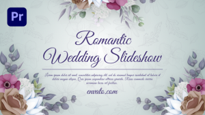 Ink Romantc Wedding Slideshow (MOGRT) Premiere Pro template preview