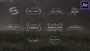 Wedding Titles | After Effects Video Displays template preview