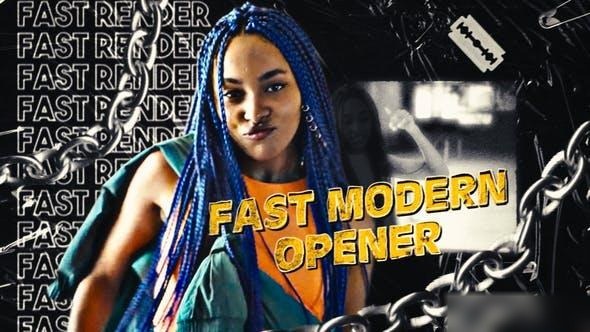 Videohive Fast Modern Opener 41881224 Openers template preview