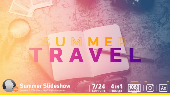 Videohive Summer Slideshow 20084057 Video Displays template preview