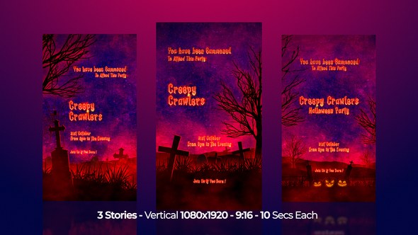 Videohive Halloween Instagram Stories 60456422 Openers template preview