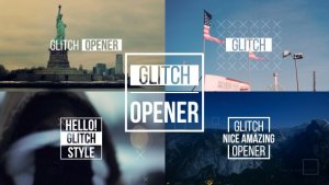 Dynamic Glitch Opener 2 Video Displays template preview