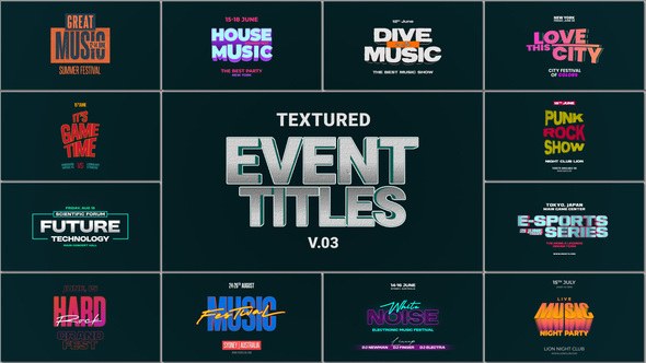 Videohive Event Titles 58473427 Titles template preview
